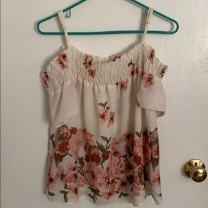 Indulge Spring Floral Cold Shoulder Blouse